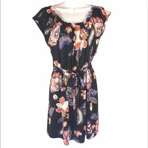 LC Lauren Conrad Asian Floral Dress, size XS
